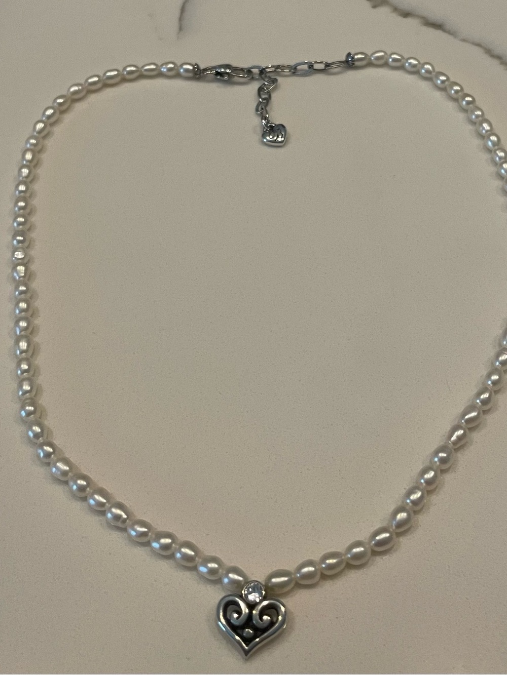Brighton Pearl & Heart Necklace